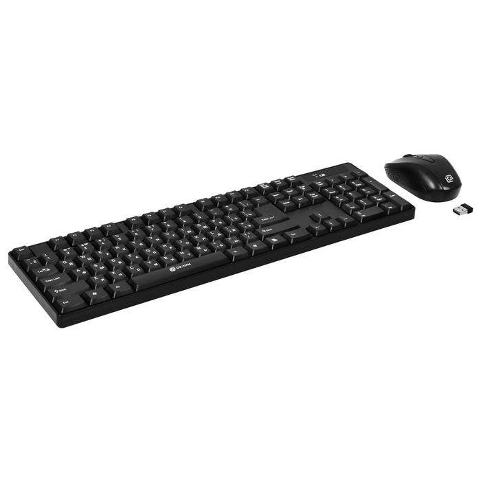Клавиатура + мышь Оклик 210M клав:черный мышь:черный USB беспроводная (612841) - фото 51422920