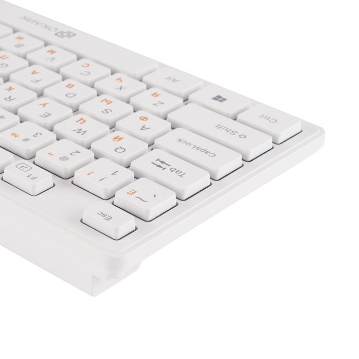 Клавиатура + мышь Оклик 240M клав:белый мышь:белый USB беспроводная slim Multimedia (1091258   10046 - фото 51422942