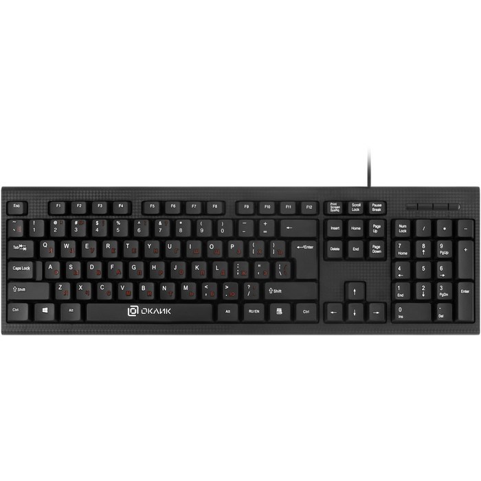 Клавиатура + мышь Оклик 620M клав:черный мышь:черный USB (475652) - фото 51422958