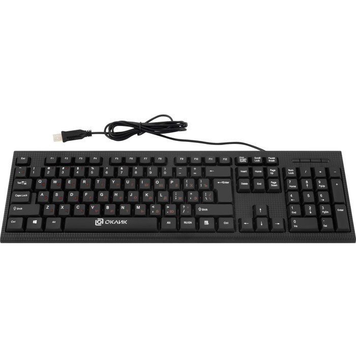 Клавиатура + мышь Оклик 620M клав:черный мышь:черный USB (475652) - фото 51422959