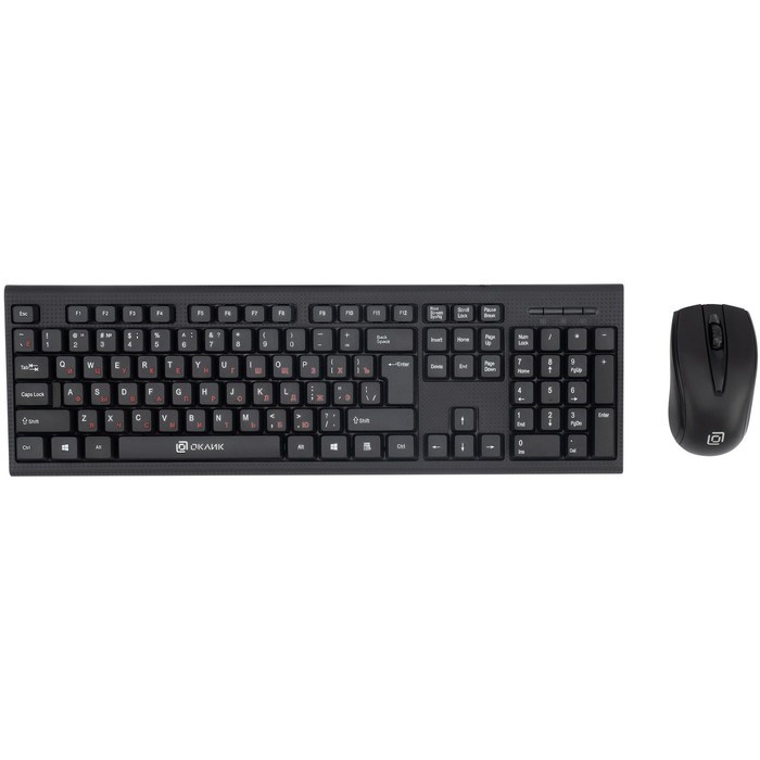 Клавиатура + мышь Оклик 630M клав:черный мышь:черный USB (1091260) - фото 51422967