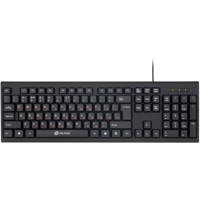 Клавиатура + мышь Оклик 630M клав:черный мышь:черный USB (1091260) - фото 51422969
