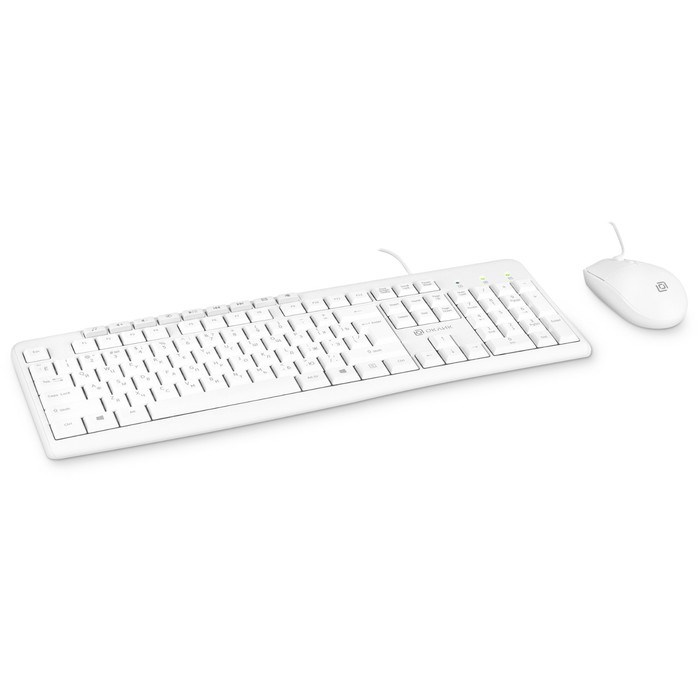 Клавиатура + мышь Оклик S650 клав:белый мышь:белый USB Multimedia (1875257) - фото 51422989