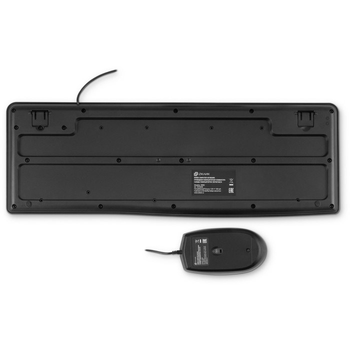Клавиатура + мышь Оклик S650 клав:черный мышь:черный USB Multimedia (1875246) - фото 51422998