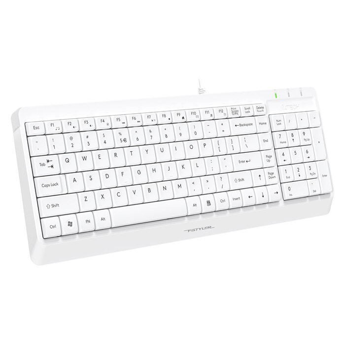 Клавиатура A4Tech Fstyler FK15 белый USB (FK15 WHITE) - фото 51423148