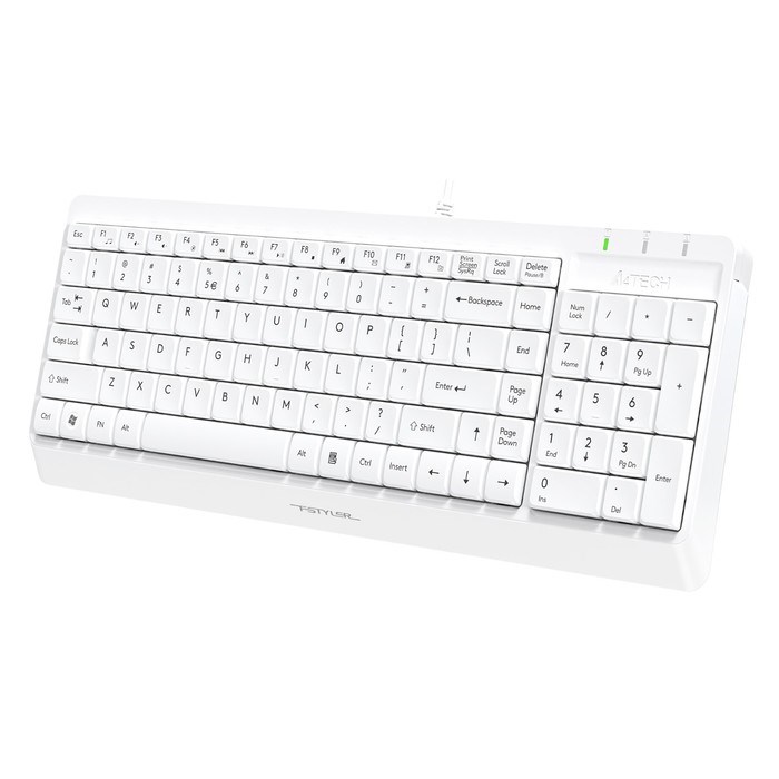 Клавиатура A4Tech Fstyler FK15 белый USB (FK15 WHITE) - фото 51423151