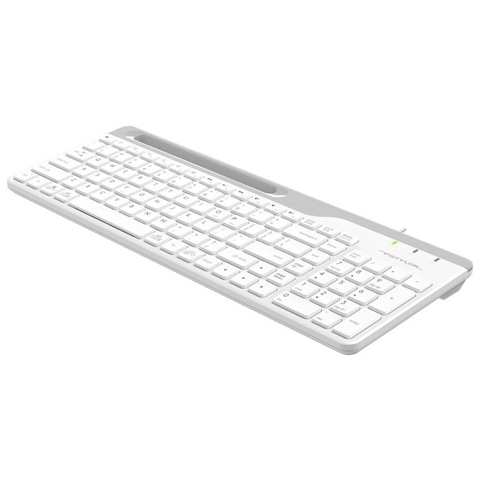 Клавиатура A4Tech Fstyler FK25 белый/серый USB slim - фото 51423172