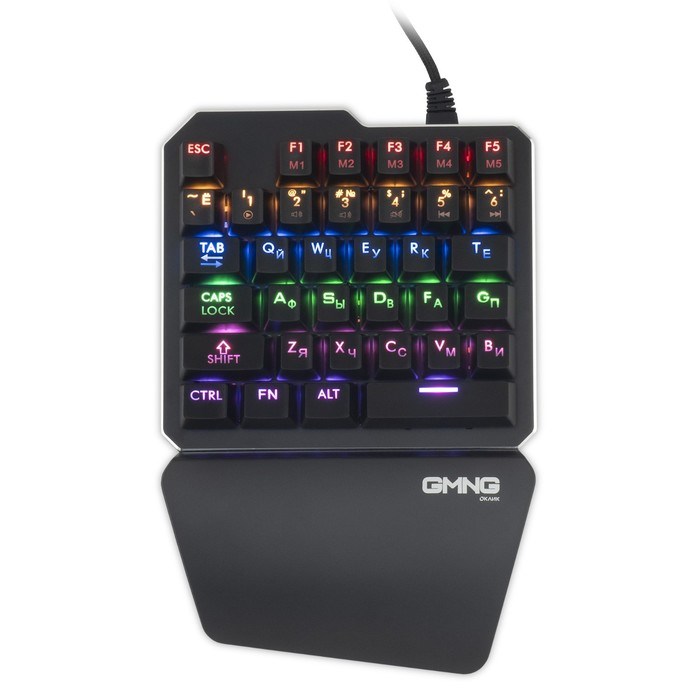 Клавиатура GMNG 707GK механическая черный USB for gamer LED (подставка для запястий)(168480 - фото 51423355