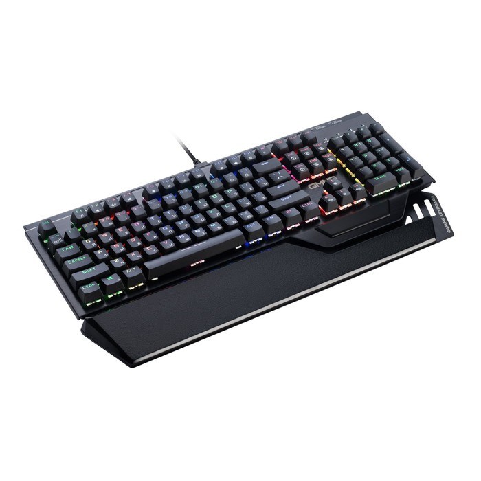 Клавиатура GMNG 985GK механич., черный USB Multimedia for gamer LED(подставка для запяст) - фото 51423412