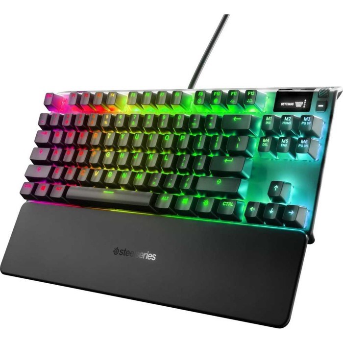 Клавиатура Steelseries Apex Pro TKL механическая черный USB for gamer LED (подставка для зап   10046 - фото 51423601