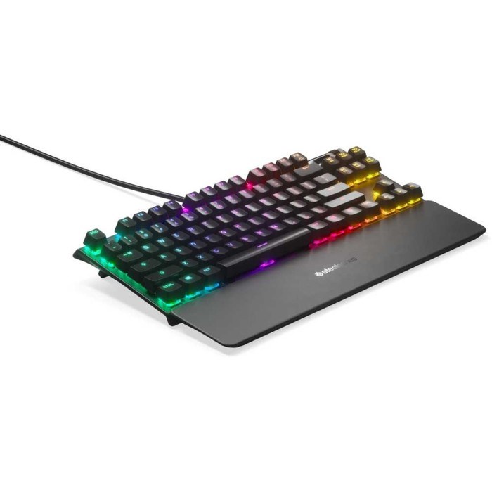 Клавиатура Steelseries Apex Pro TKL механическая черный USB for gamer LED (подставка для зап   10046 - фото 51423602