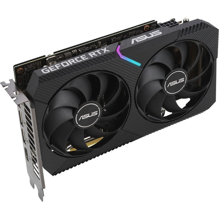 Видеокарта Asus PCI-E 4.0 DUAL-RTX3060-O8G NVIDIA GeForce RTX 3060 8192Mb 128 GDDR6 1837/150   10044 - фото 51423906