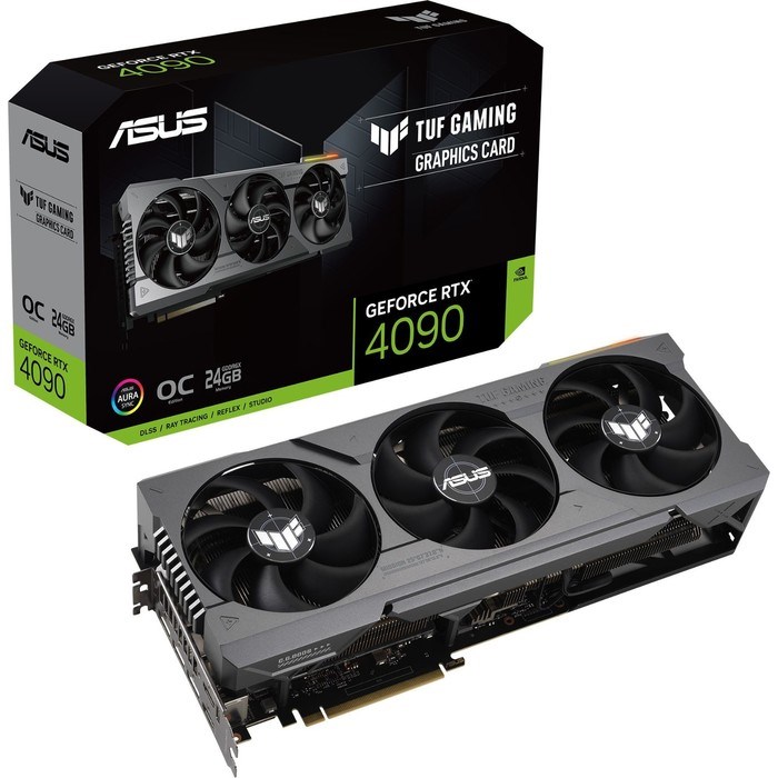 Видеокарта Asus PCI-E 4.0 TUF-RTX4090-O24G-GAMING NVIDIA GeForce RTX 4090 24576Mb 384 GDDR6X   10044 - фото 51423927