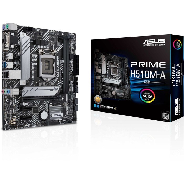 Материнская плата Asus PRIME H510M-A Soc-1200 Intel H510 2xDDR4 mATX AC`97 8ch(7.1) GbLAN+VG   10044 - фото 51423965