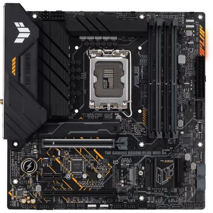 Материнская плата Asus TUF GAMING B660M-PLUS WIFI D4 Soc-1700 Intel B660 4xDDR4 mATX AC`97 8   10044 - фото 51424004