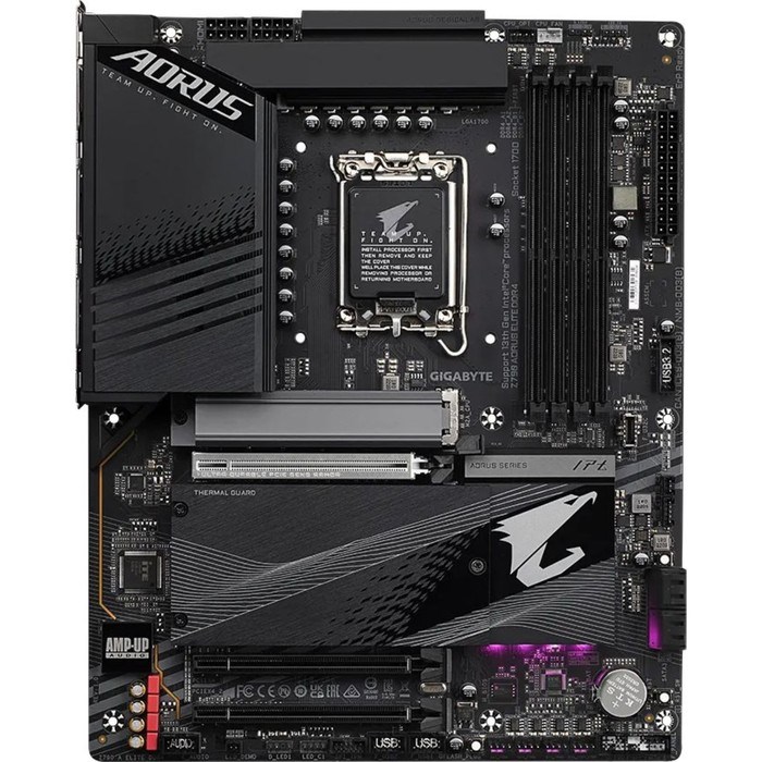 Материнская плата Gigabyte Z790 AORUS ELITE DDR4 Soc-1700 Intel Z790 4xDDR4 ATX AC`97 8ch(7.   10044 - фото 51424023