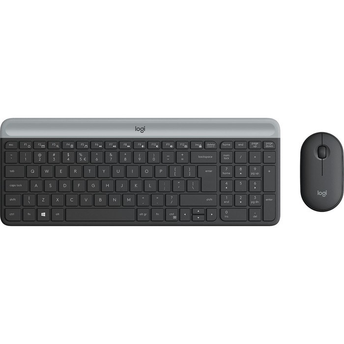 Клавиатура + мышь Logitech MK470 клав:черный/серый мышь:черный USB беспроводная slim (920-00   10046 - фото 51424364