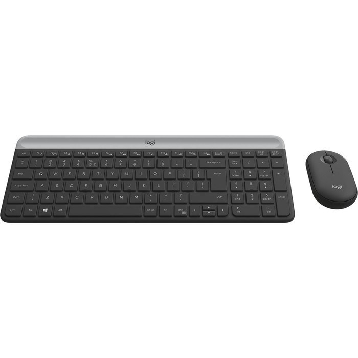 Клавиатура + мышь Logitech MK470 клав:черный/серый мышь:черный USB беспроводная slim (920-00   10046 - фото 51424366