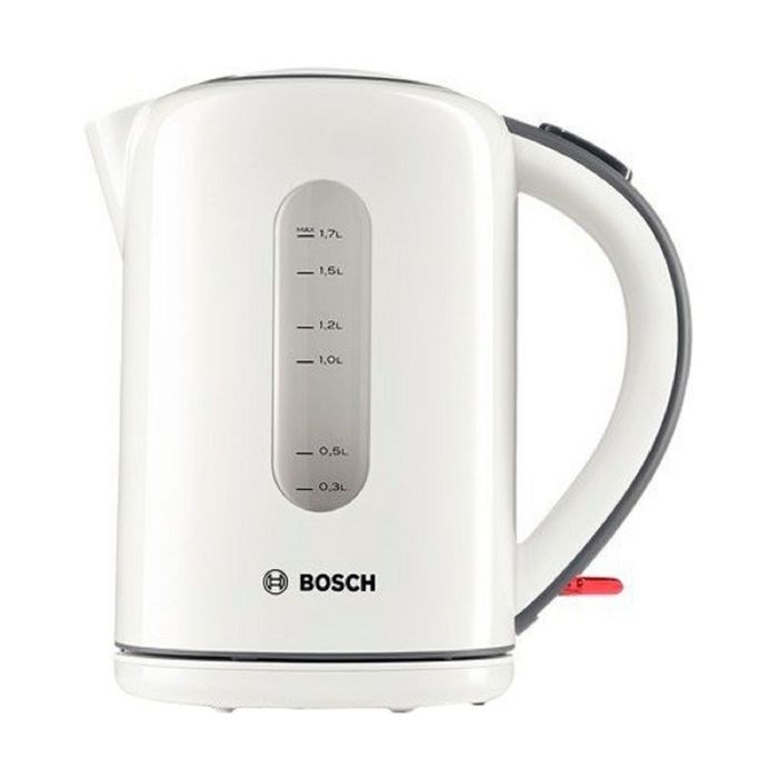 Чайник электрический Bosch TWK7601, пластик, 1.7 л, 2200 Вт, белый - фото 51424388