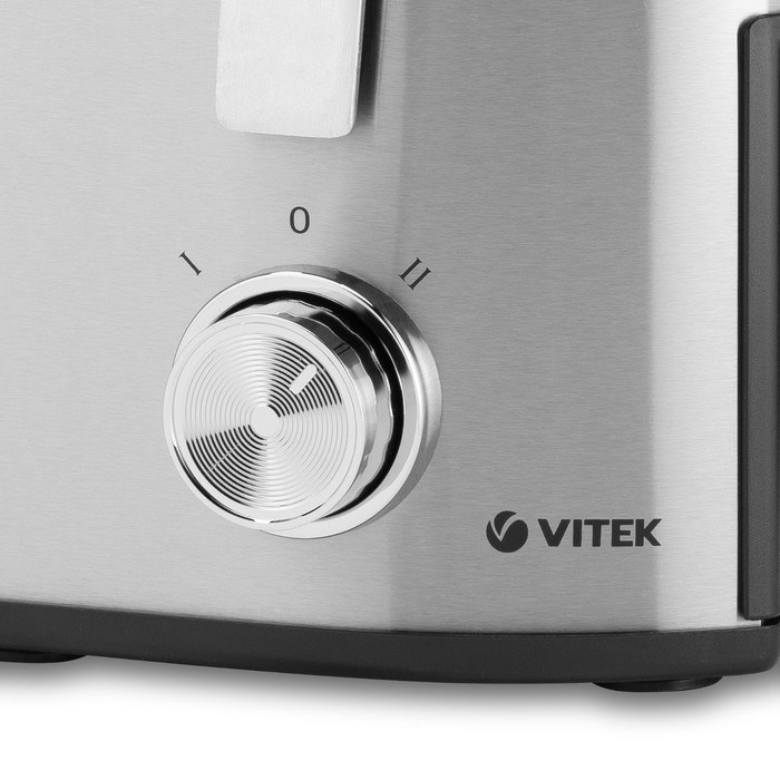 Соковыжималка Vitek VT-3667, центробежная, 1500 Вт, 0.8/1.8 л, серебристо-чёрная - фото 51424448