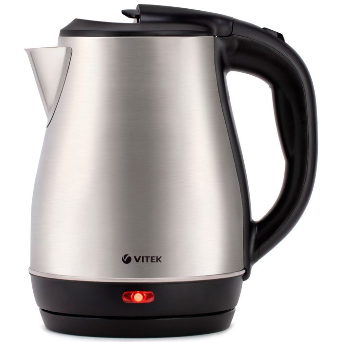 Чайник электрический Vitek VT-7057, металл, 1.8 л, 1850 Вт, серебристо-чёрный - фото 51425224