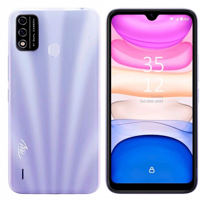 Смартфон Itel A48 (L6006), 6.1", IPS, 2 Гб, 32 Гб, 5 Мп, microSD, 3000 мАч, фиолетовый - фото 51425280