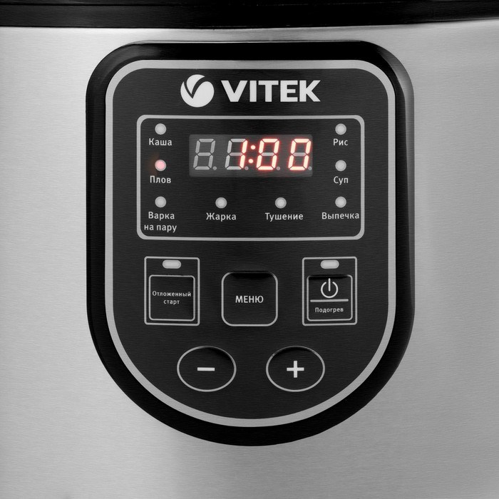 Мультиварка Vitek VT-4278 BK, 900 Вт, 5 л, 8 программ, двухслойное тефлоновое покрытие - фото 51425297