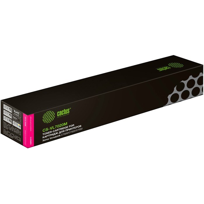 Картридж Cactus CS-VL7020M 106R03747, для Xerox VL C7020/C7025/C7030, 16500 страниц, цвет пурпурный - фото 51425316 Картридж Cactus CS-VL7020M 106R03747, для Xerox VL C7020/C7025/C7030, 16500 страниц, цвет пурпурный - фото 51425316
