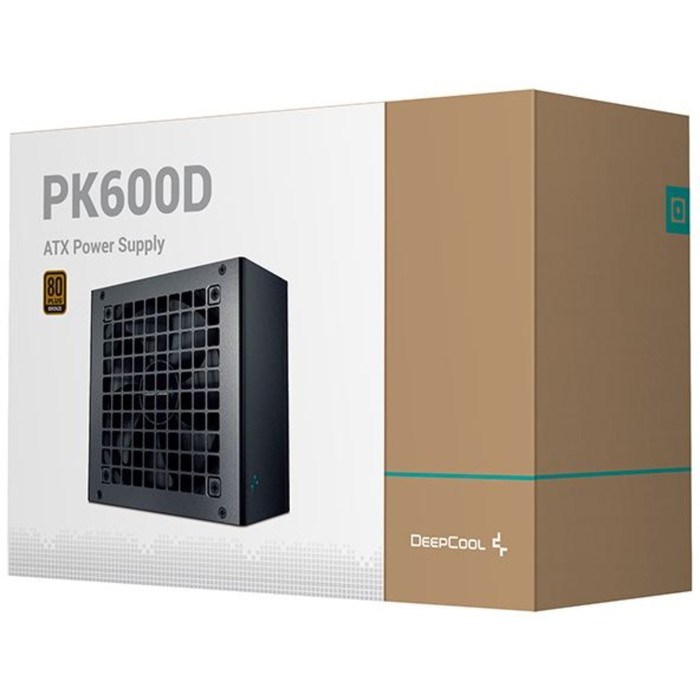 Блок питания Deepcool ATX 600W PK600D 80+ bronze (20+4pin) APFC 120mm fan 6xSATA RTL - фото 51425689