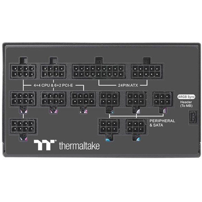 Блок питания Thermaltake ATX 1200W Toughpower PF1 ARGB 80+ platinum 24+2x(4+4) pin APFC 140m   10044 - фото 51425694