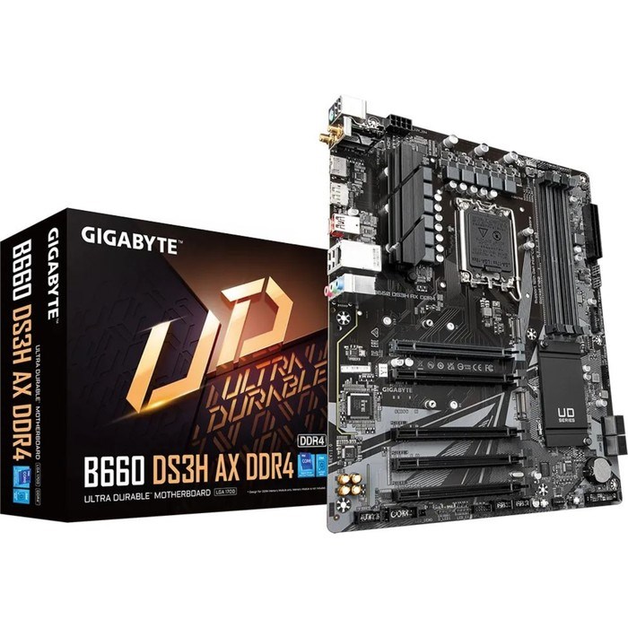 Материнская плата Gigabyte B660 DS3H AX DDR4 Soc-1700 Intel B660 4xDDR4 ATX AC`97 8ch(7.1) G   10044 - фото 51425734