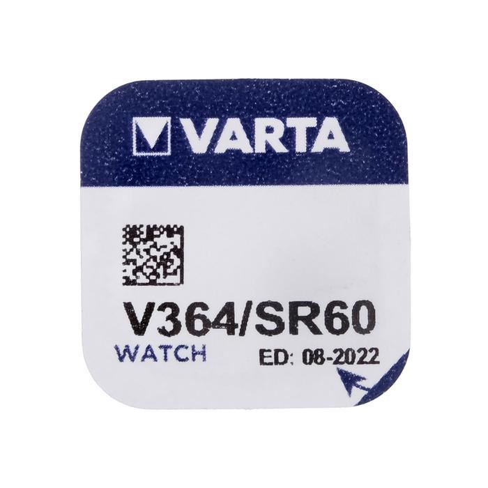 Батарейка цинковая Varta, V364 (SR621SW/G1)-1BL, 1.55В , блистер, 1 шт. - фото 51426511