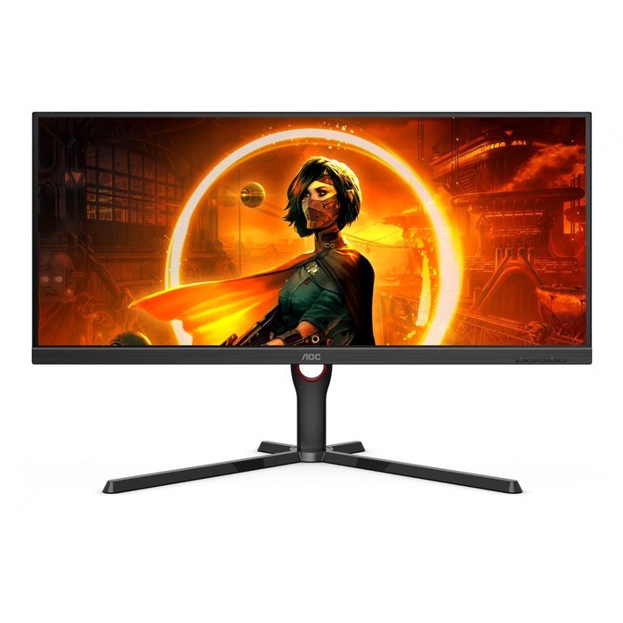 Монитор AOC 34" Gaming U34G3XM/EU черный/красный VA LED 1ms 21:9 HDMI матовая HAS Piv 300cd   100462 - фото 51426773