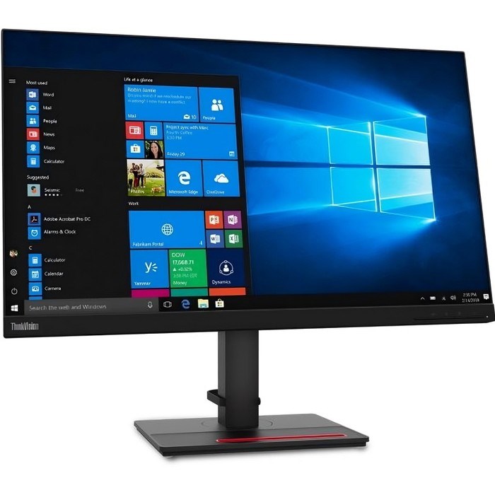 Монитор Lenovo 27" T27h-2L черный IPS LED 4ms 16:9 HDMI матовая HAS Piv 350cd 178гр/178гр 25   10046 - фото 51427608