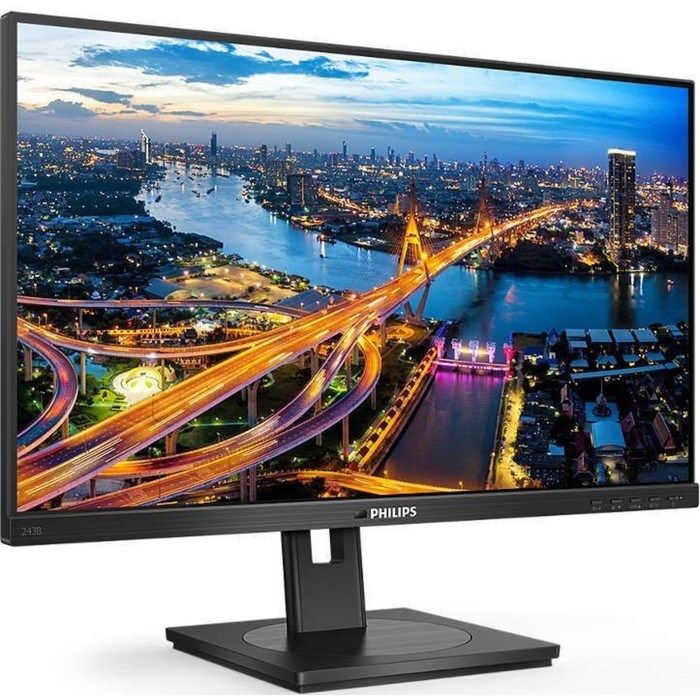 Монитор Philips 23.8" 243B1 (00/01) черный IPS LED 4ms 16:9 HDMI M/M матовая HAS Piv 1000:1   100465 - фото 51427875