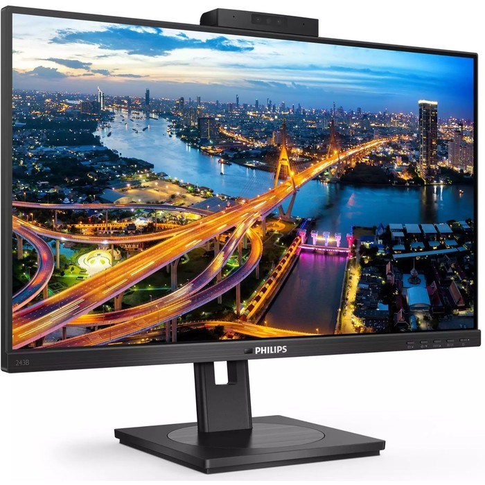 Монитор Philips 23.8" 243B1JH черный IPS LED 16:9 HDMI M/M Cam матовая HAS Piv 300cd 178гр/1   10046 - фото 51427884