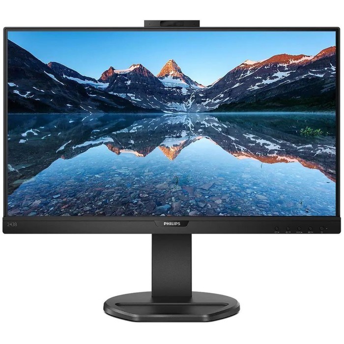 Монитор Philips 23.8" 243B9H черный IPS LED 4ms 16:9 HDMI M/M Cam матовая HAS Piv 250cd 178г   10046 - фото 51427894