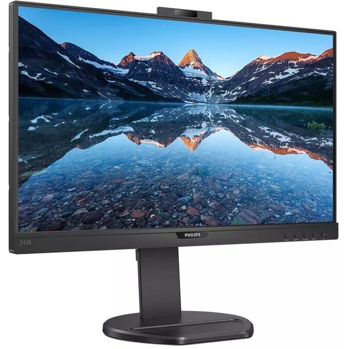 Монитор Philips 23.8" 243B9H черный IPS LED 4ms 16:9 HDMI M/M Cam матовая HAS Piv 250cd 178г   10046 - фото 51427895