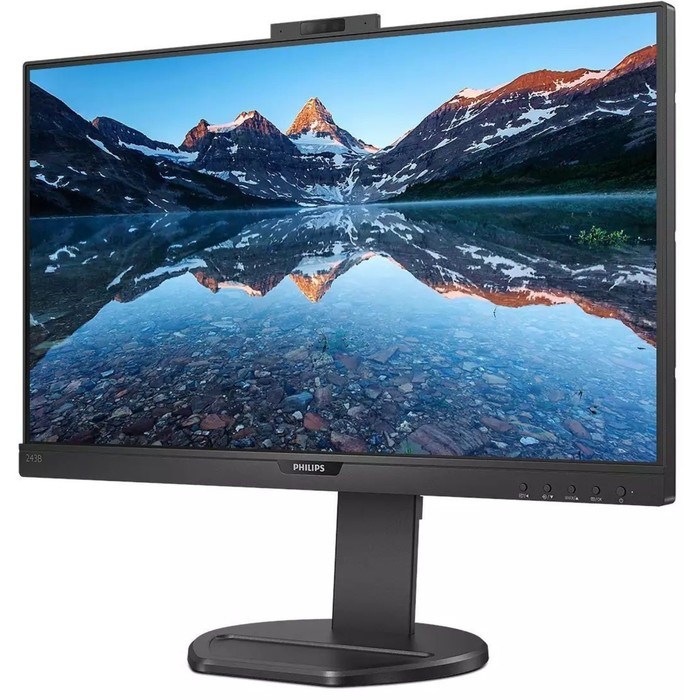 Монитор Philips 23.8" 243B9H черный IPS LED 4ms 16:9 HDMI M/M Cam матовая HAS Piv 250cd 178г   10046 - фото 51427896