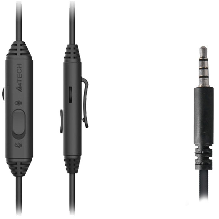 Наушники с микрофоном A4Tech Fstyler FH100i черный 1.8м накладные оголовье (FH100I (STONE BL   10046 - фото 51428196