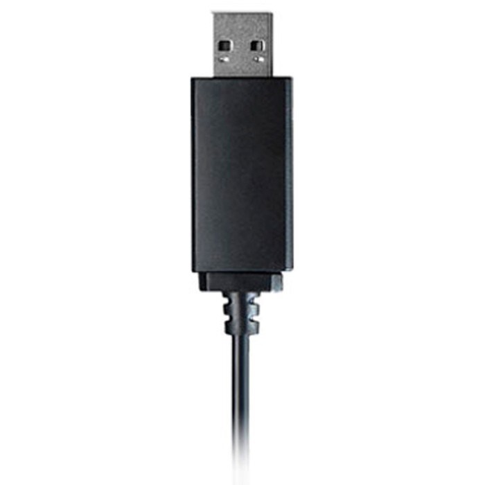 Наушники с микрофоном A4Tech HU-11 черный 2м накладные USB оголовье (HU-11/USB/BLACK) - фото 51428314