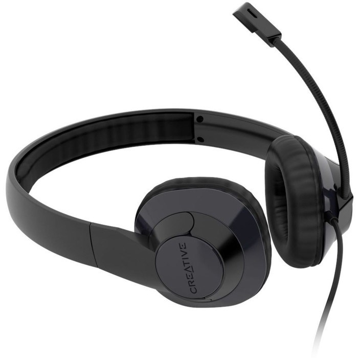Наушники с микрофоном Creative HS-720 V2 черный 2м накладные USB оголовье (51EF0960AA000) - фото 51428350
