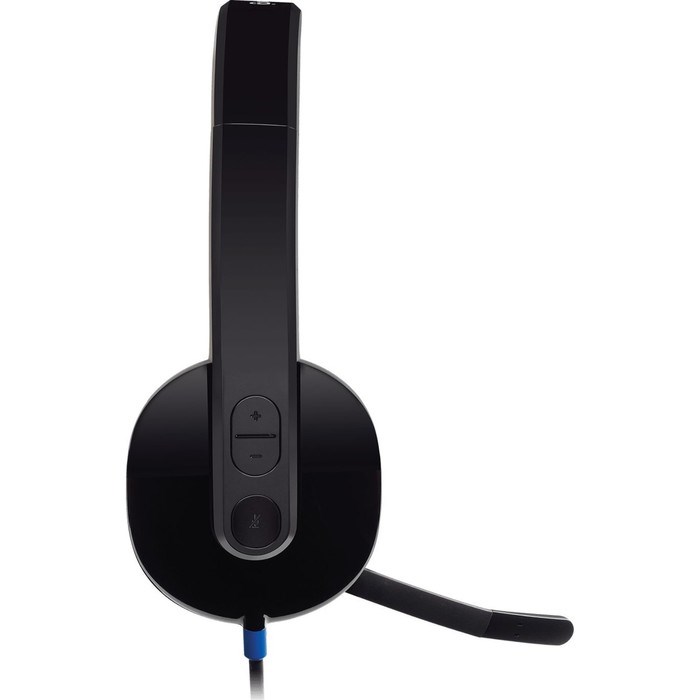 Наушники с микрофоном Logitech H540 черный 1.8м накладные USB оголовье (981-000480) - фото 51428400