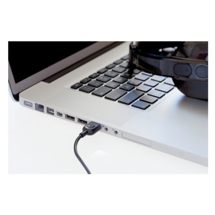 Наушники с микрофоном Logitech H540 черный 1.8м накладные USB оголовье (981-000480) - фото 51428403
