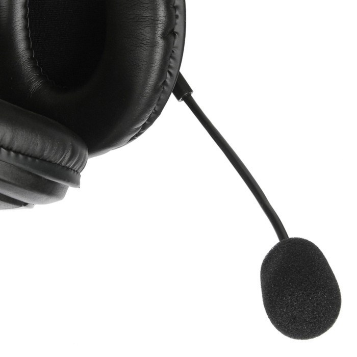 Наушники с микрофоном Оклик HS-M137V черный 1.8м мониторные оголовье (614046) - фото 51428431