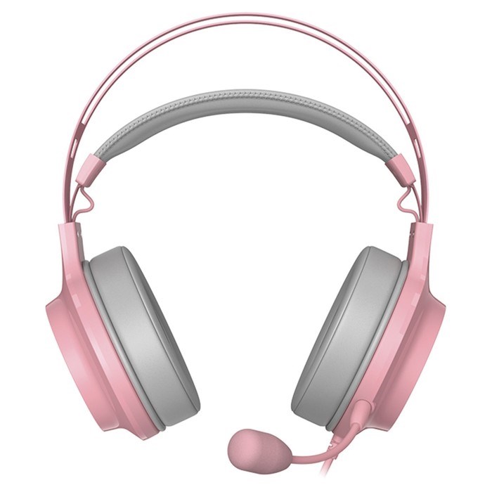 Наушники с микрофоном Edifier G4 TE розовый 2.5м накладные USB оголовье - фото 51428624