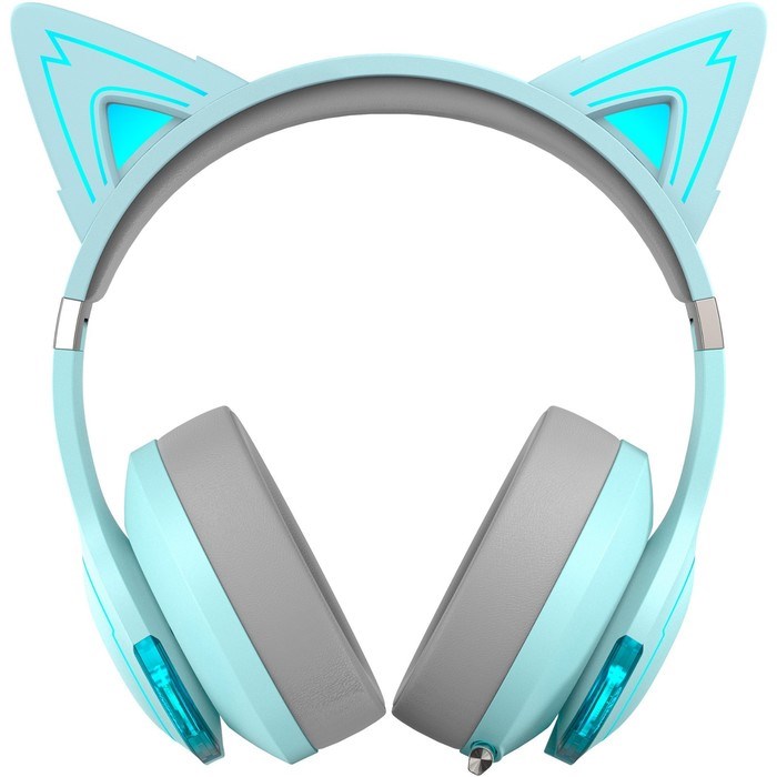 Наушники с микрофоном Edifier G5BT Cat голубое небо/серый мониторные BT оголовье - фото 51428628