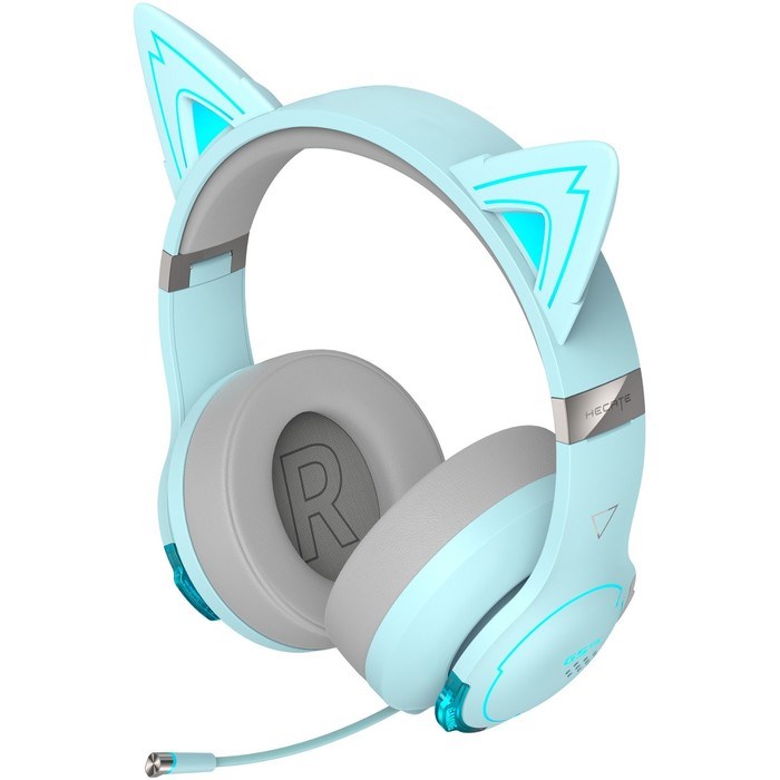 Наушники с микрофоном Edifier G5BT Cat голубое небо/серый мониторные BT оголовье - фото 51428632