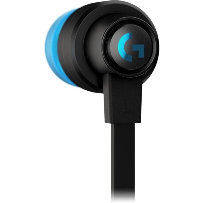 Наушники с микрофоном Logitech G333 черный/голубой 1.2м вкладыши в ушной раковине (981-00092   10046 - фото 51428736