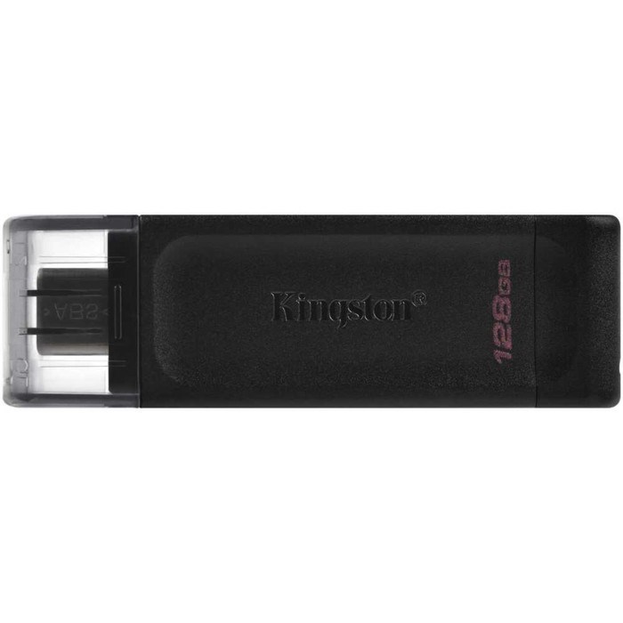 Флеш Диск Kingston 128GB DataTraveler 70 Type-C DT70/128GB USB3.2 черный - фото 51428922